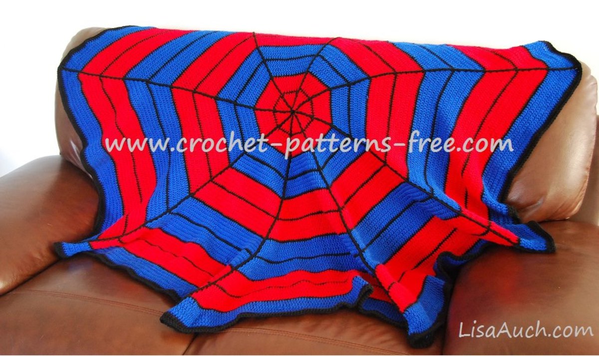 Superhero Spiderman Inspired Crochet Blanket Ideas {FREE Crochet