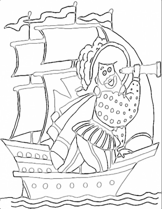 Coloring pages of pirate ships Free Coloring Printables