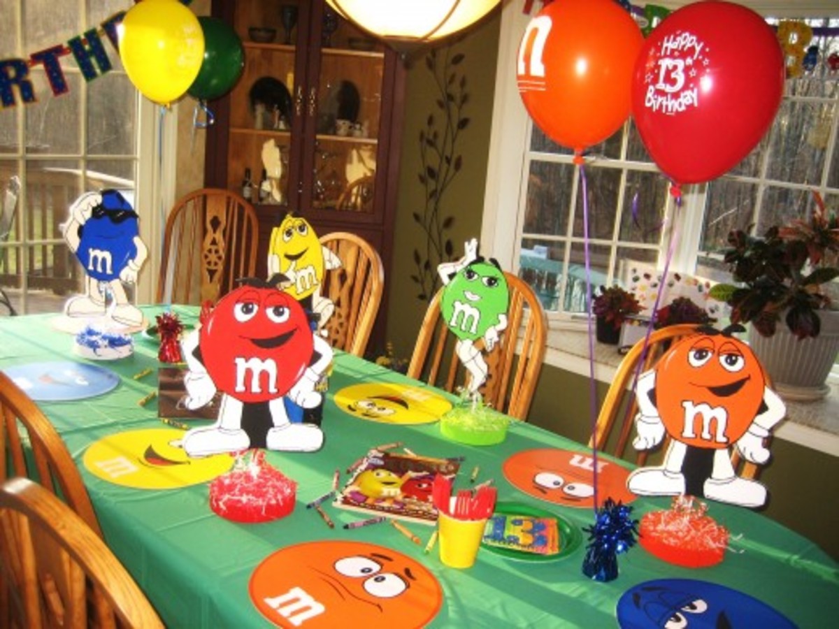 M & M Birthday Party
