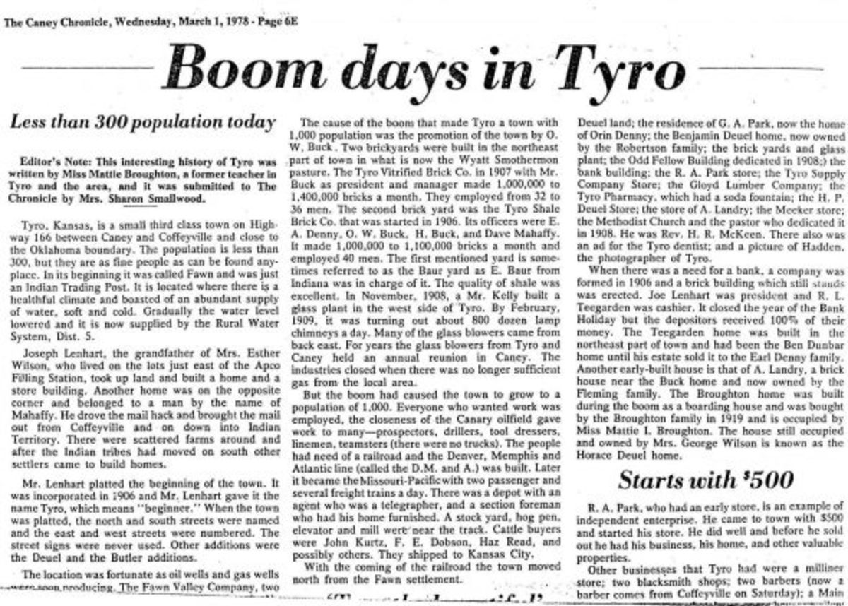 Tyro, Kansas HubPages