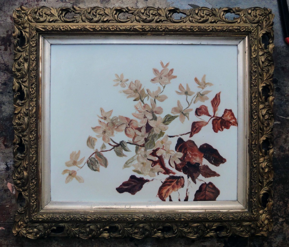 Restoration of an Old Framed Oil Painting on White Opaque Glass HubPages