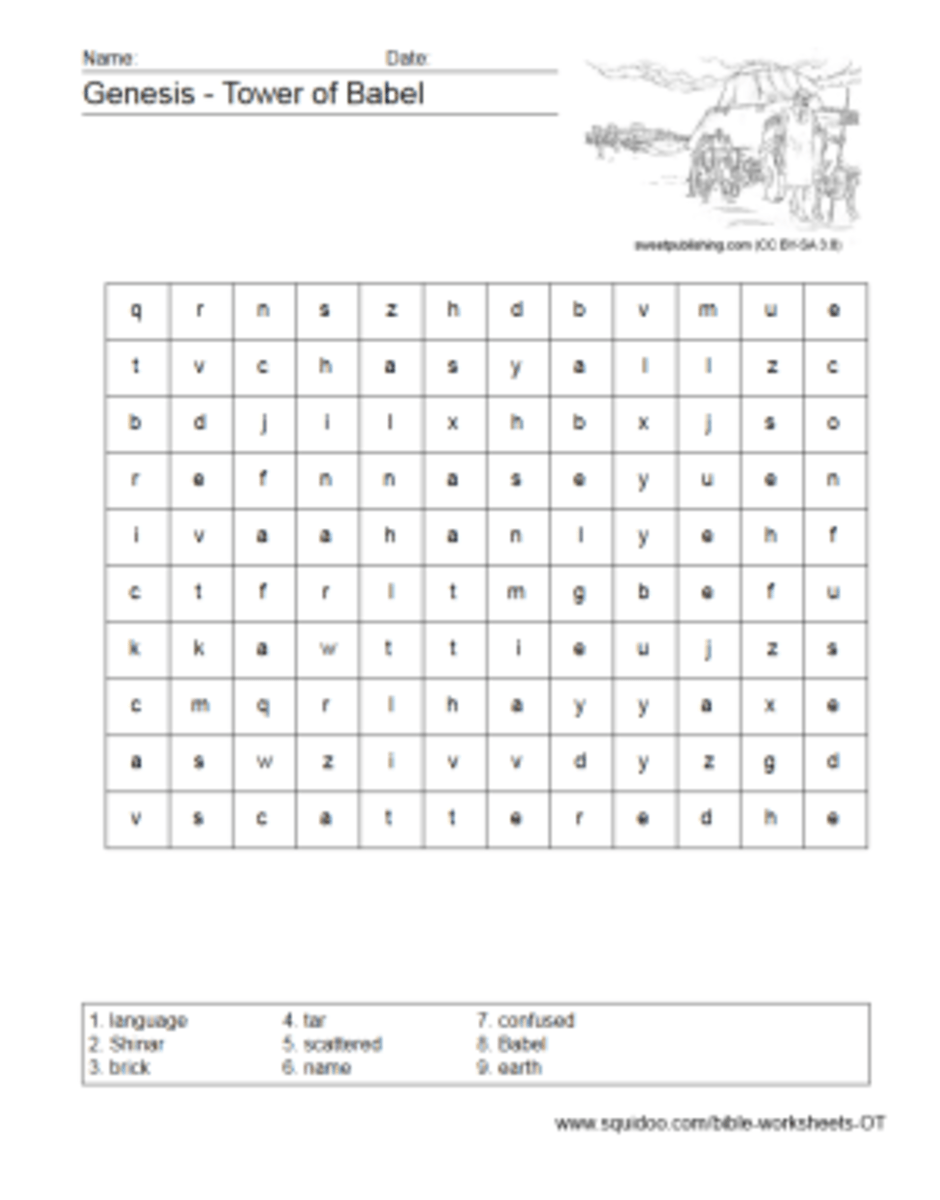 Old Testament Worksheets HubPages