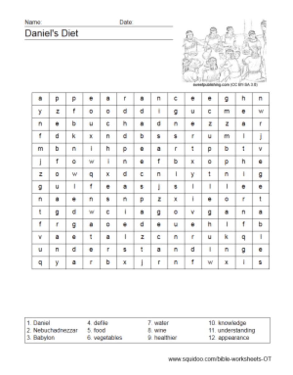 Old Testament Worksheets HubPages