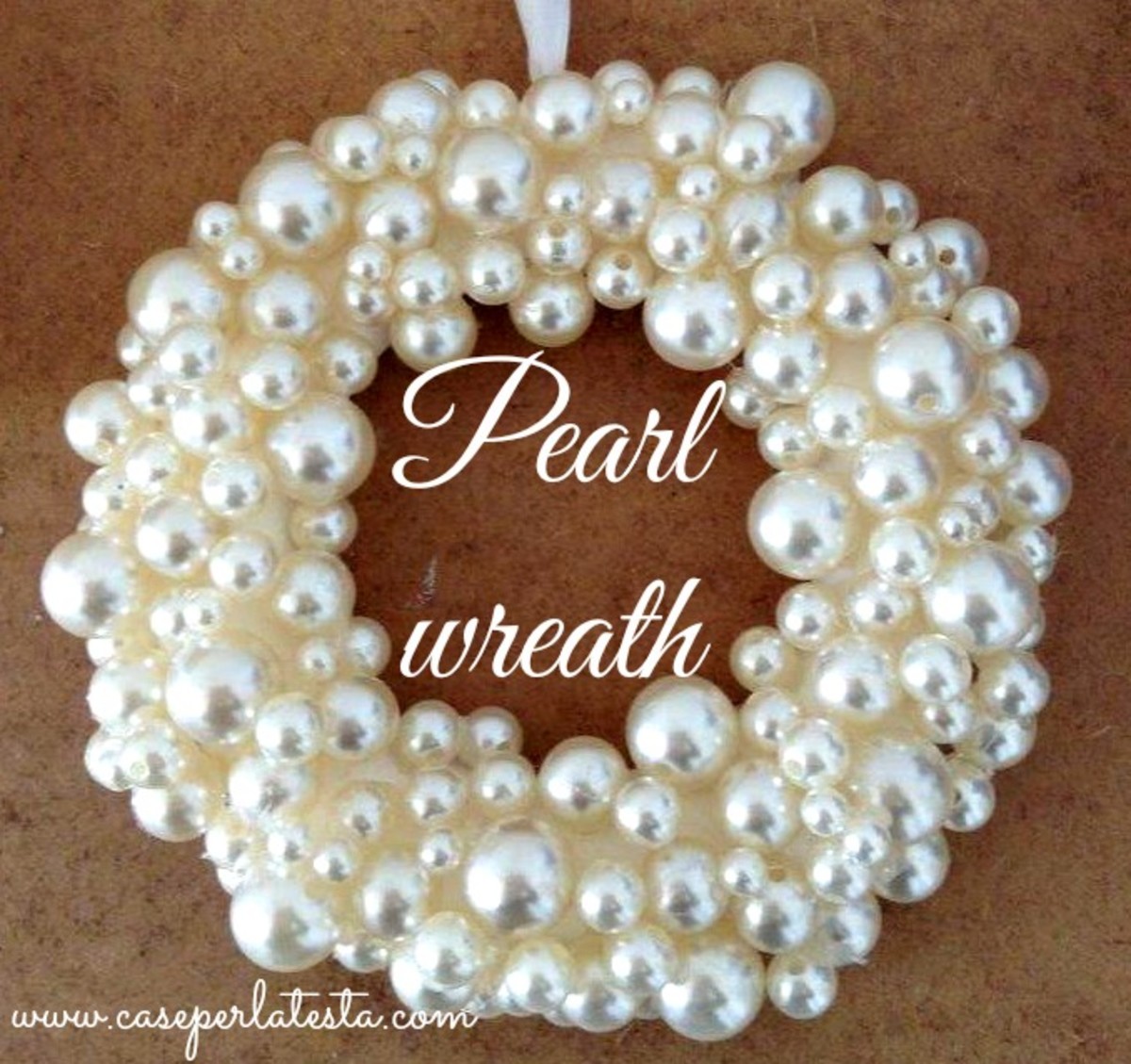 Pearl Christmas Wreaths How to Make a Christmas Ornament Wreath Holidappy