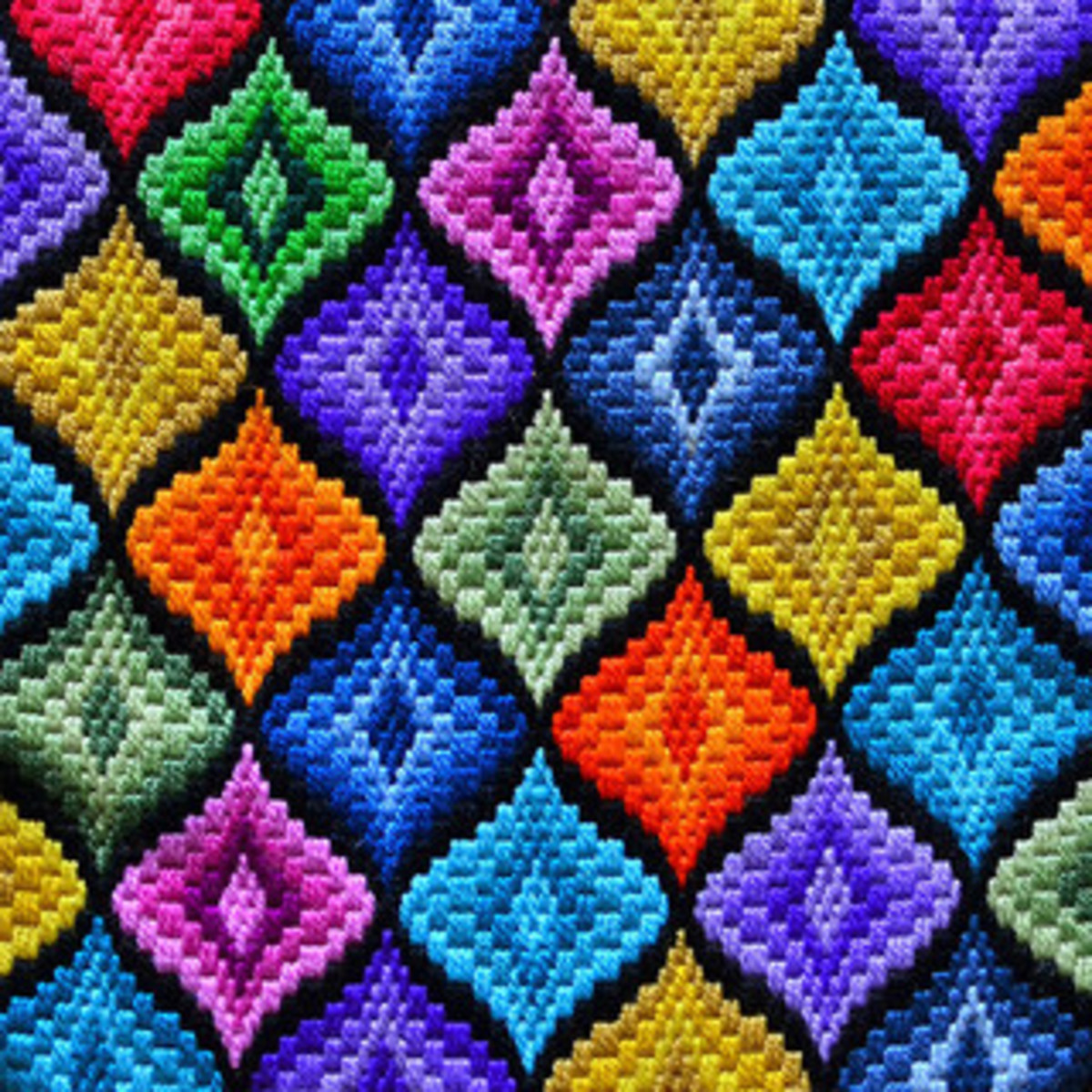 Learn Bargello Stitch Make Beautiful Designs on Canvas HubPages