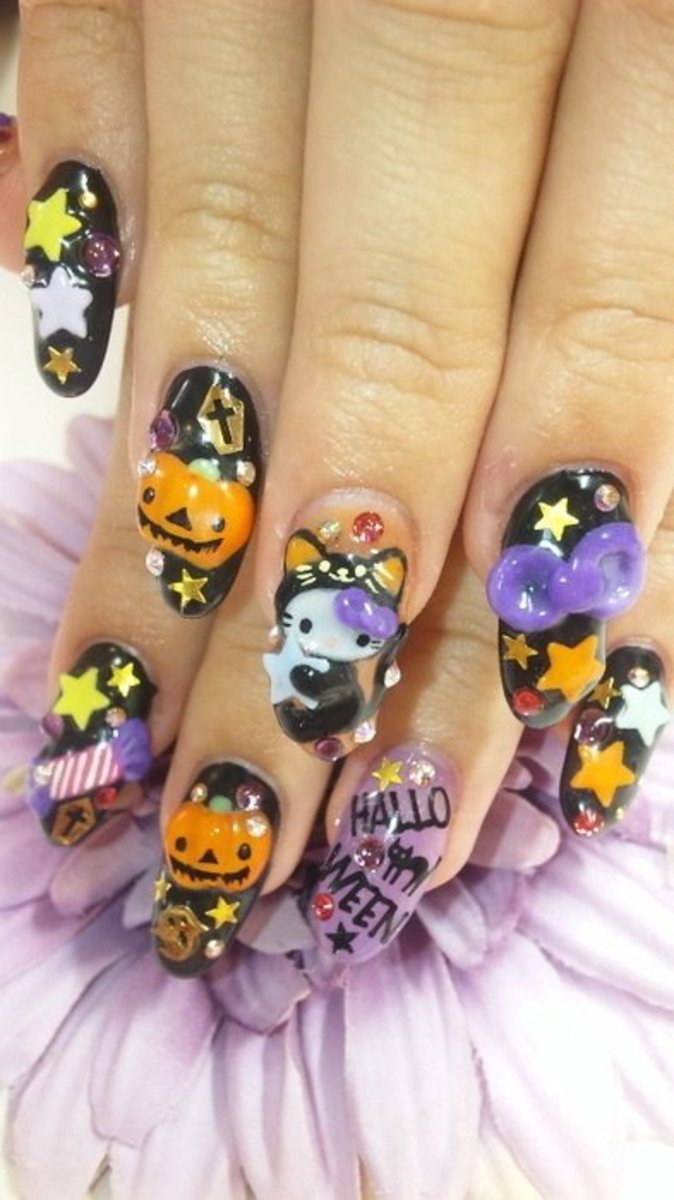 awesome halloween nail art designs HubPages