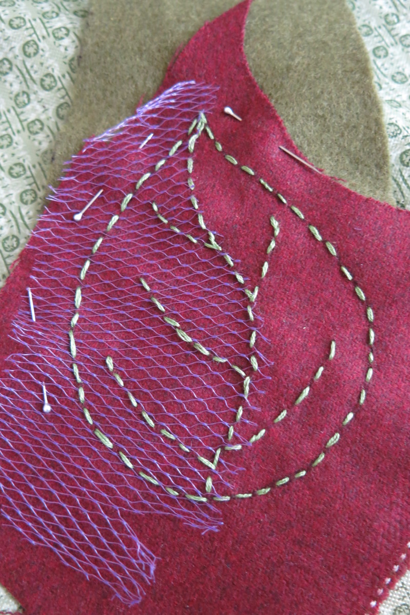 DIY Craft Tutorial Scrap Fabric Fall Autumn Leaves, Table Decorations