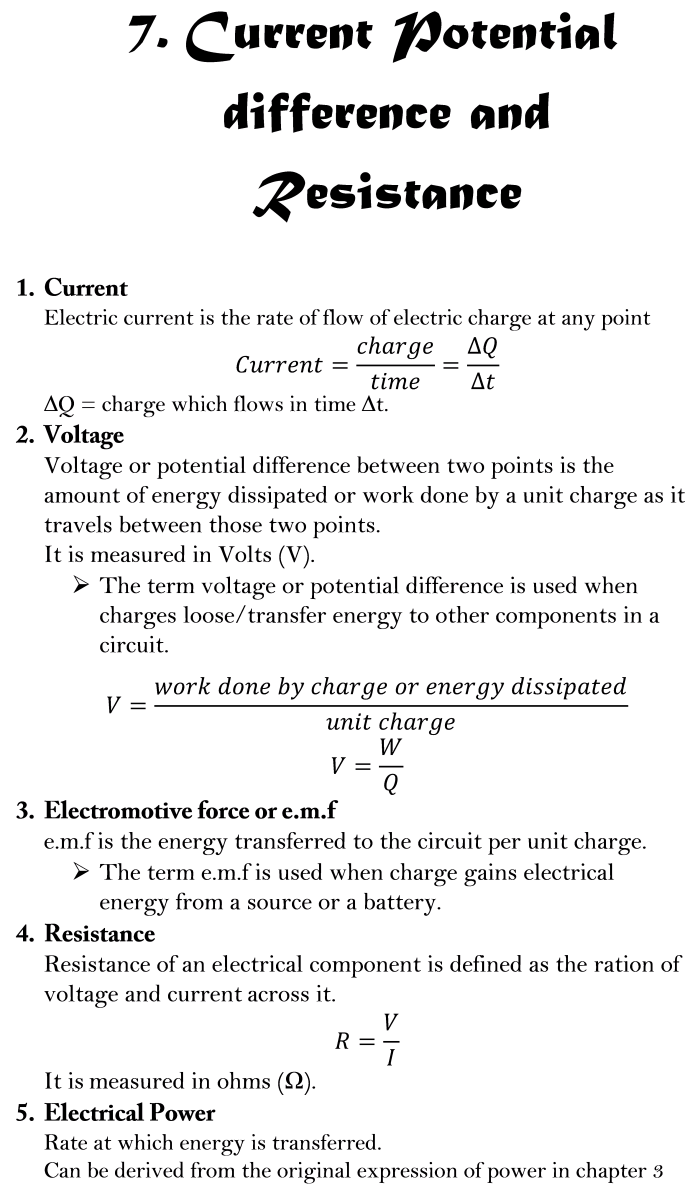 AS Level Physics Formula Sheet HubPages