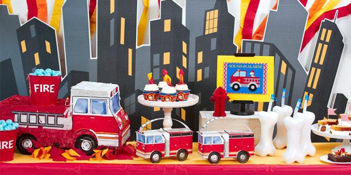 Fire Truck Firefighter Birthday Party