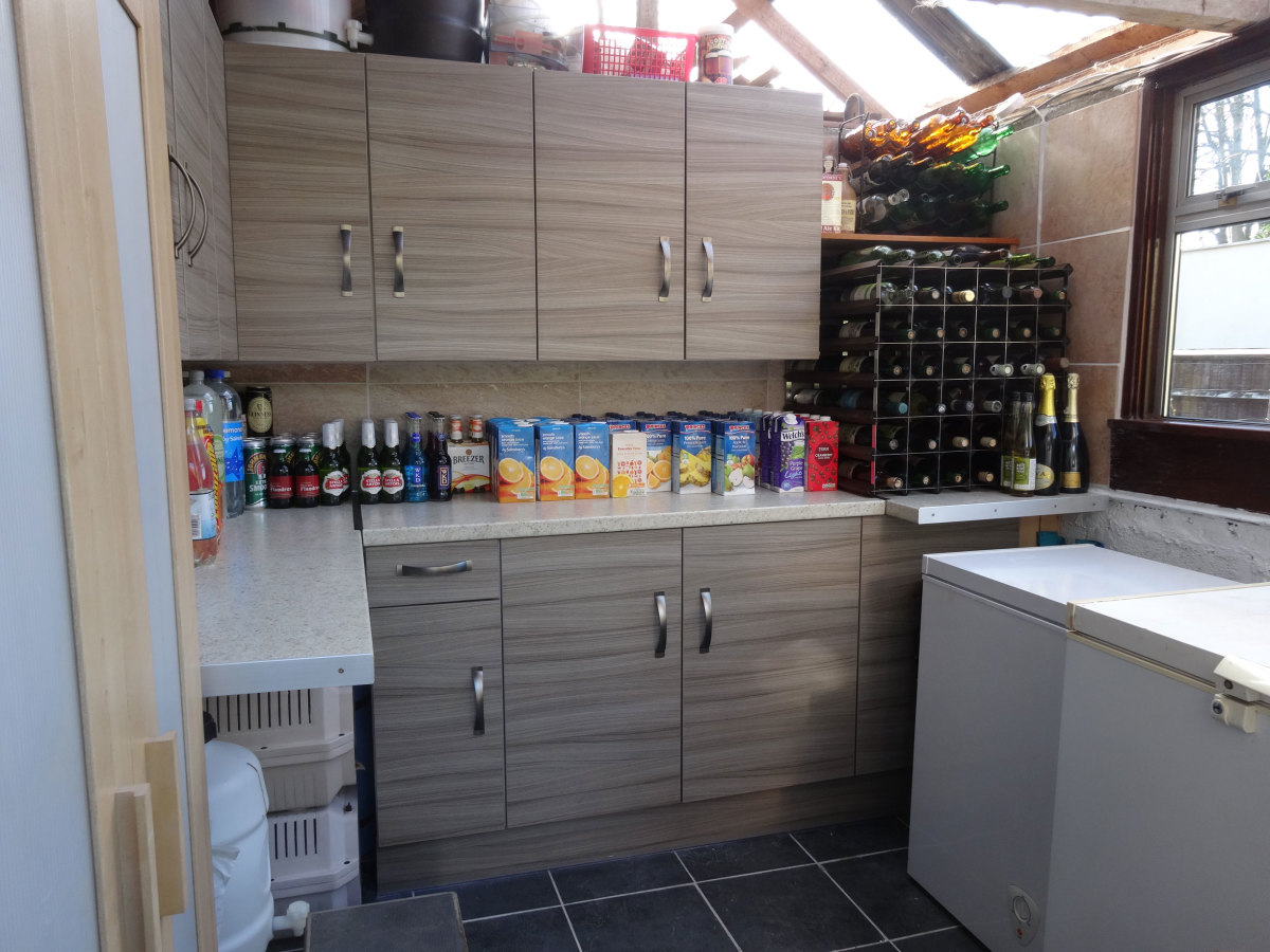 Renovating an Old Garden Shed Into a FoodStorage Area Dengarden