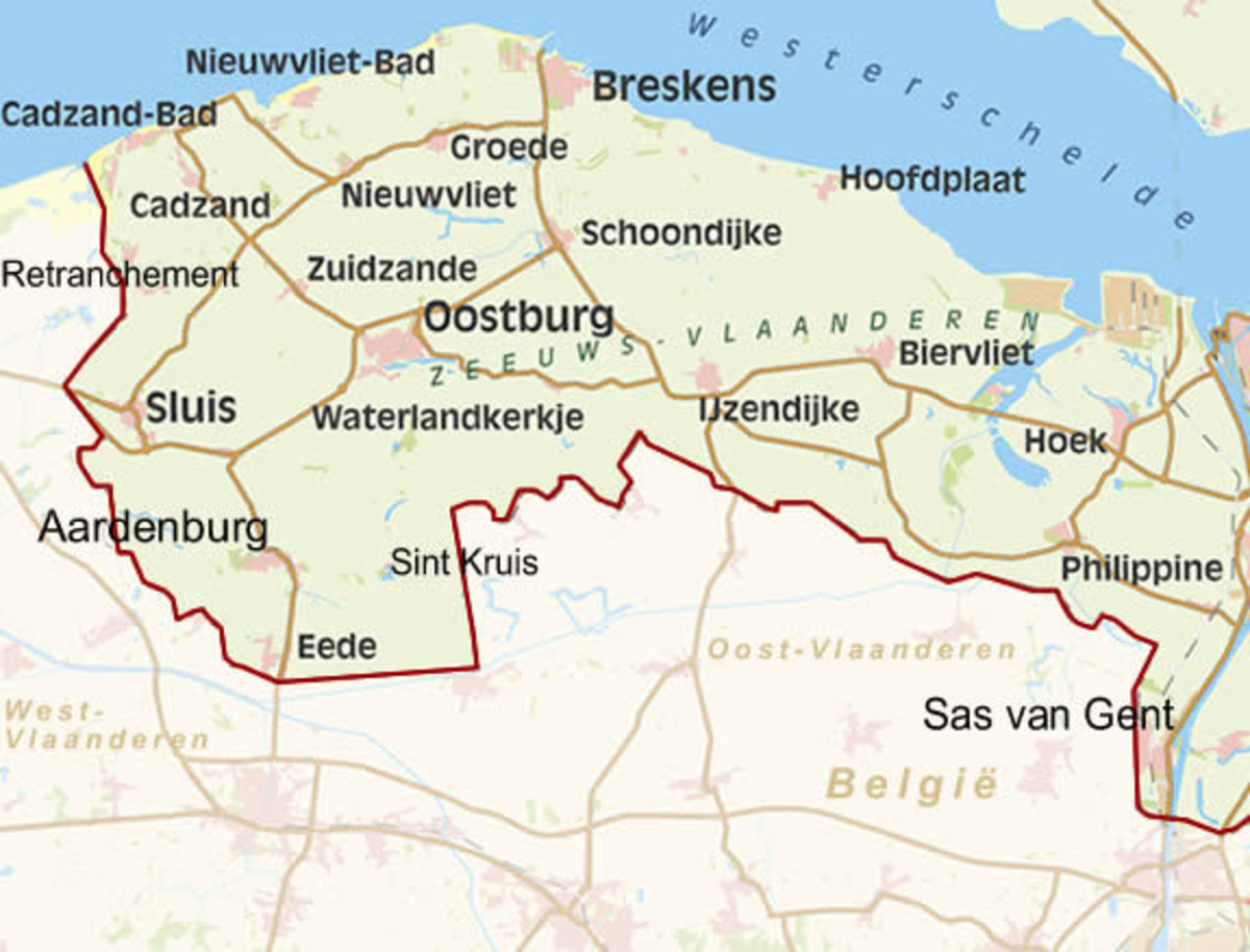Kaart Zeeland Zeeuws Vlaanderen The Netherlands Living Below Sea Level HubPages