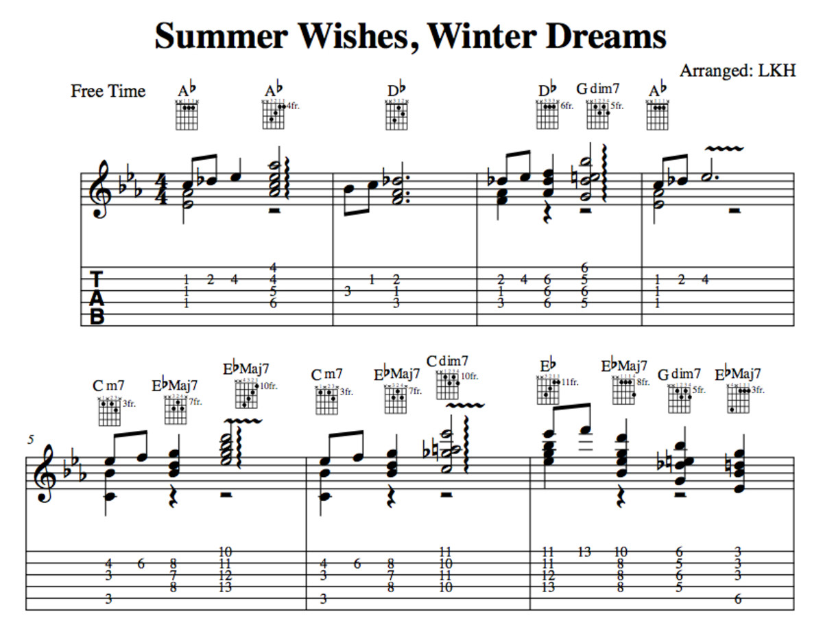 Jazz Guitar Lessons • Summer Wishes, Winter Dreams • Benson • Chord Melody, Chords, Tab