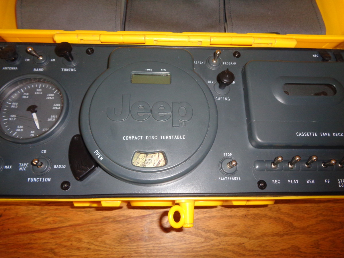 Adventures in Analog TeleMania Jeep Portable Boombox TurboFuture