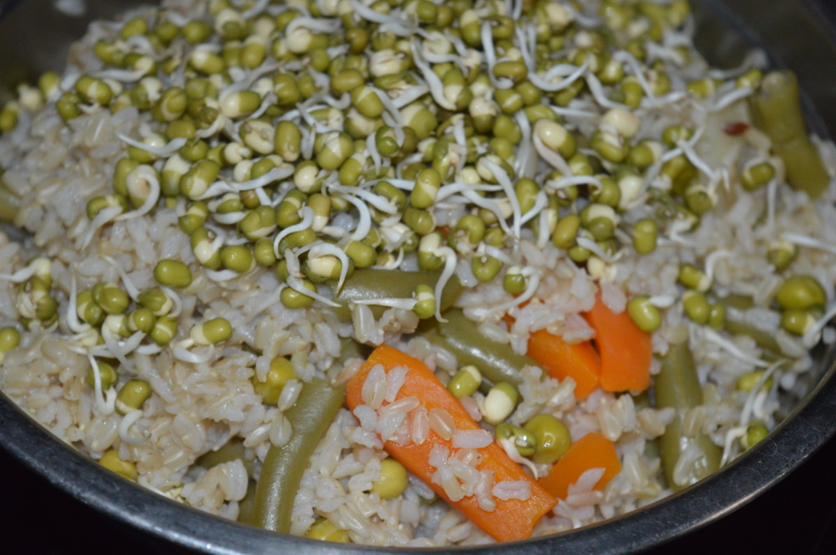 A DiabetesFriendly Spicy Rice Dish With Brown Rice and Mung Bean