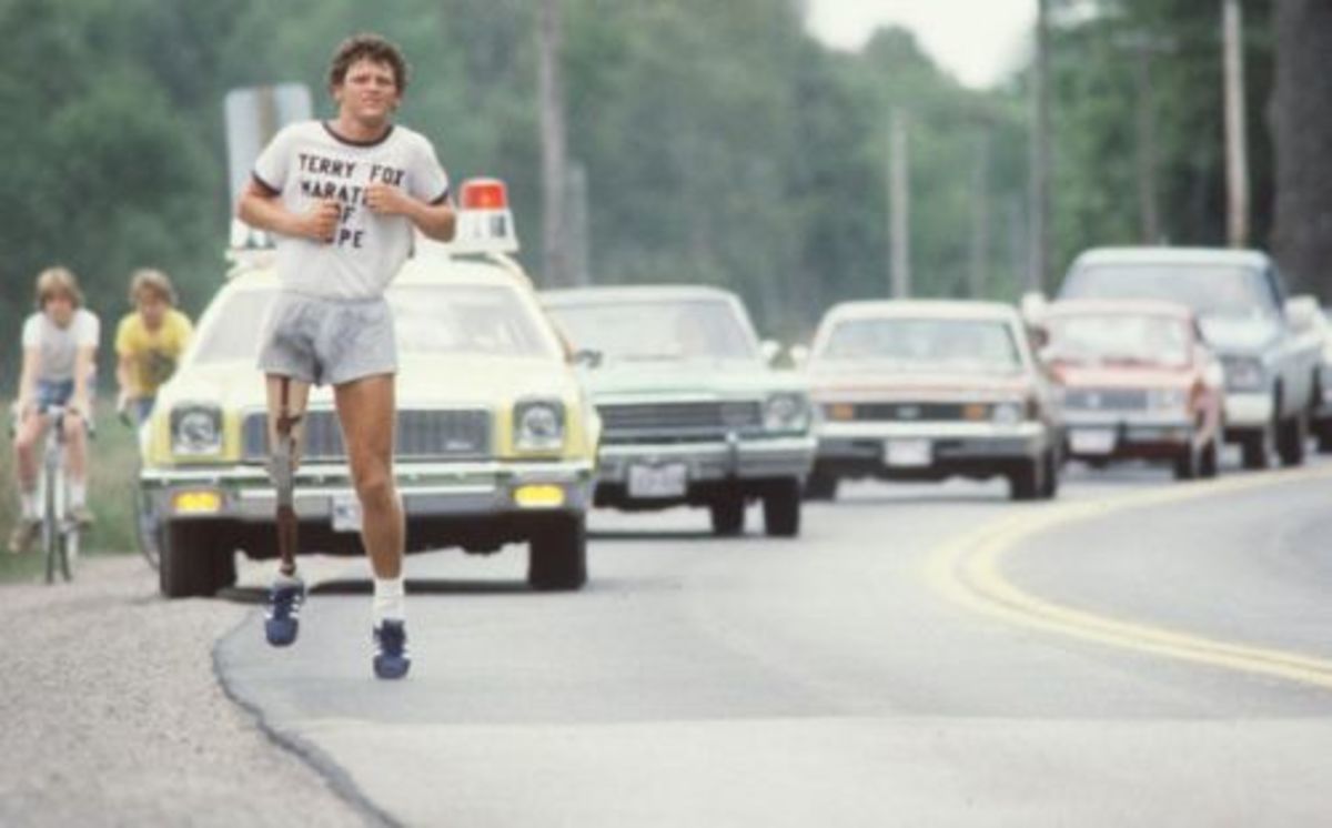 Terry Fox Inspirational Cancer Survivor and Amputee Who Ran Across