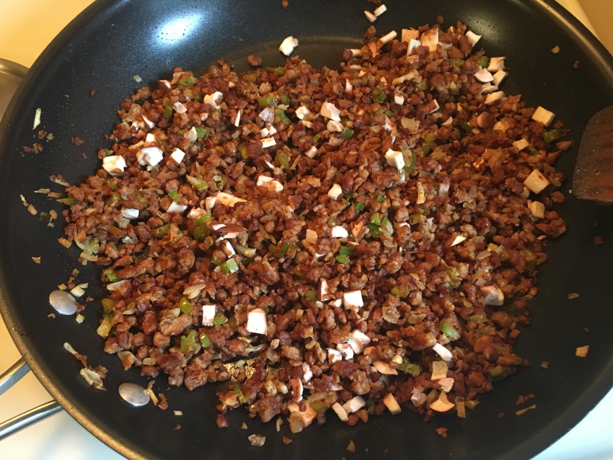 Vegetarian Stuffed Peppers With Meatless Crumbles Recipe Delishably