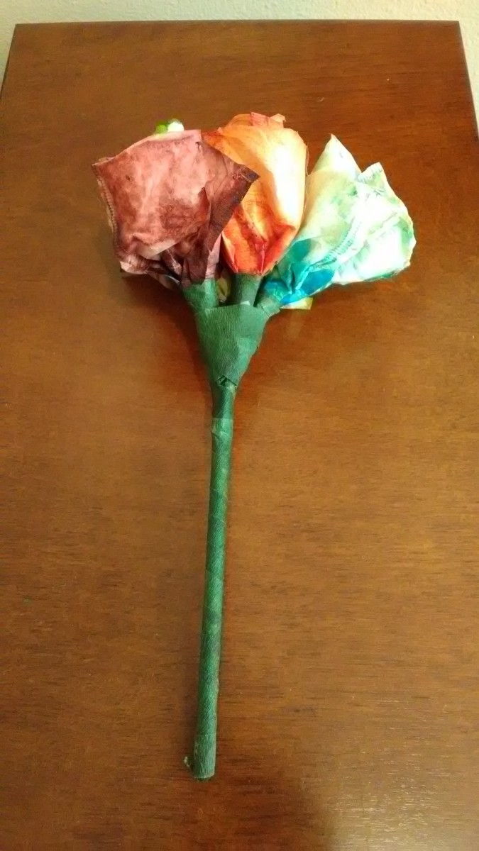 Recycled Tea Bags Tea Bag Roses