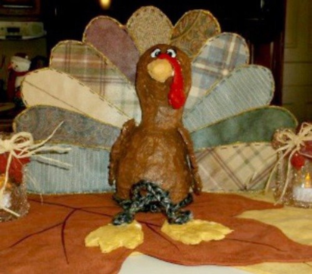 PaperMache Clay Turkey Craft (Thanksgiving Centerpiece) HubPages