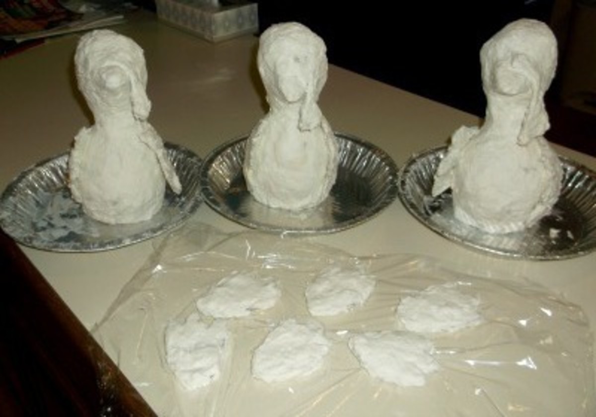 PaperMache Clay Turkey Craft (Thanksgiving Centerpiece) HubPages