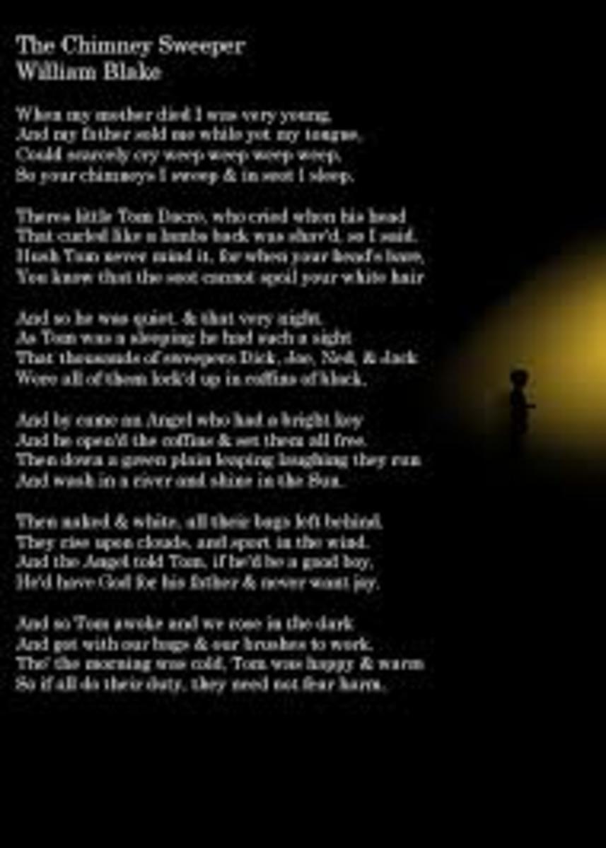 The Poem ''Chimney Sweeper'' by William Blake. HubPages