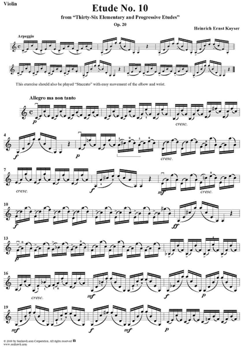 A Guide to Violin Etudes and Studies Spinditty