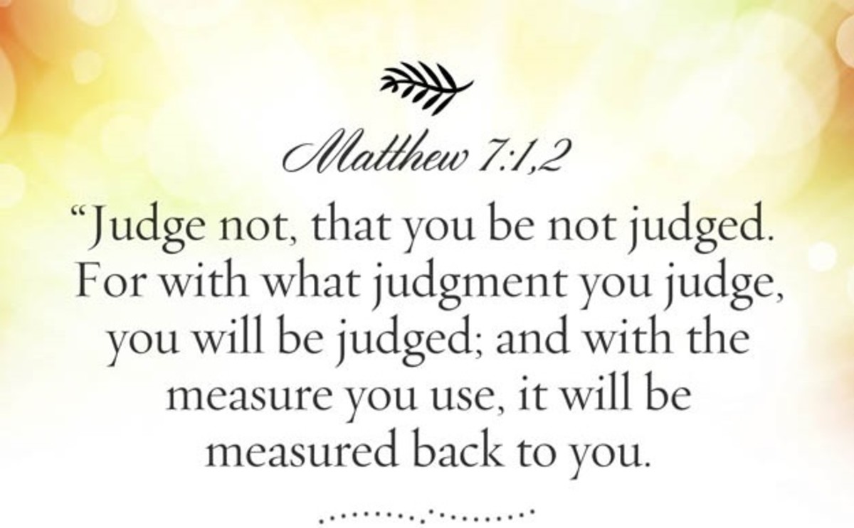 Six Bible Quotes to Consider Before We Judge LetterPile