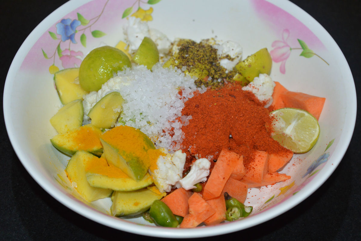 How to Make Mixed Vegetable Pickle in 12 Minutes Delishably