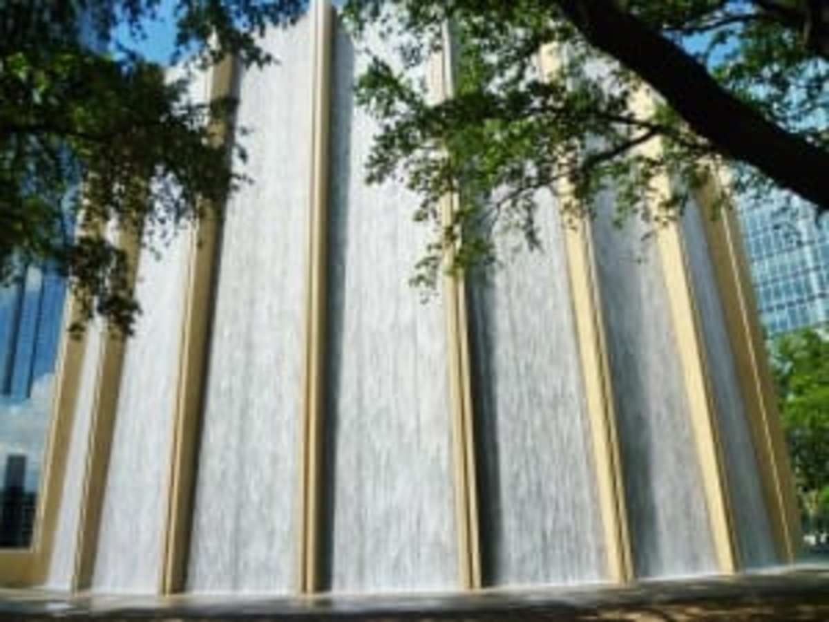 Landmark Williams Water Wall in Galleria Area of Houston WanderWisdom