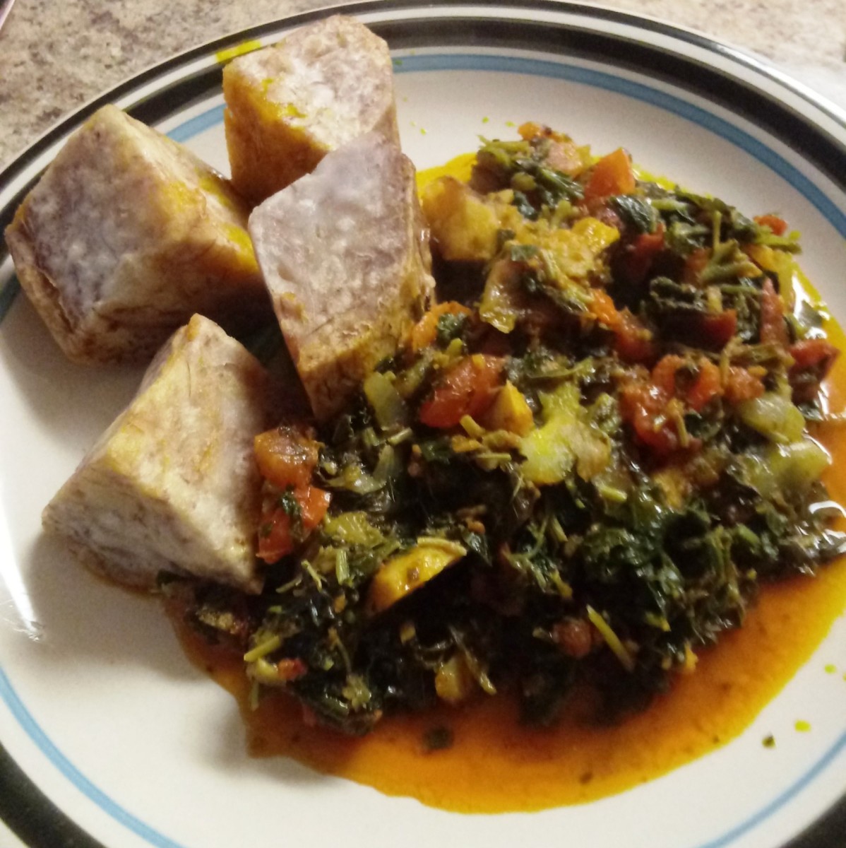 Nigerian Leafy Green Vegetable Medley Recipe Delishably