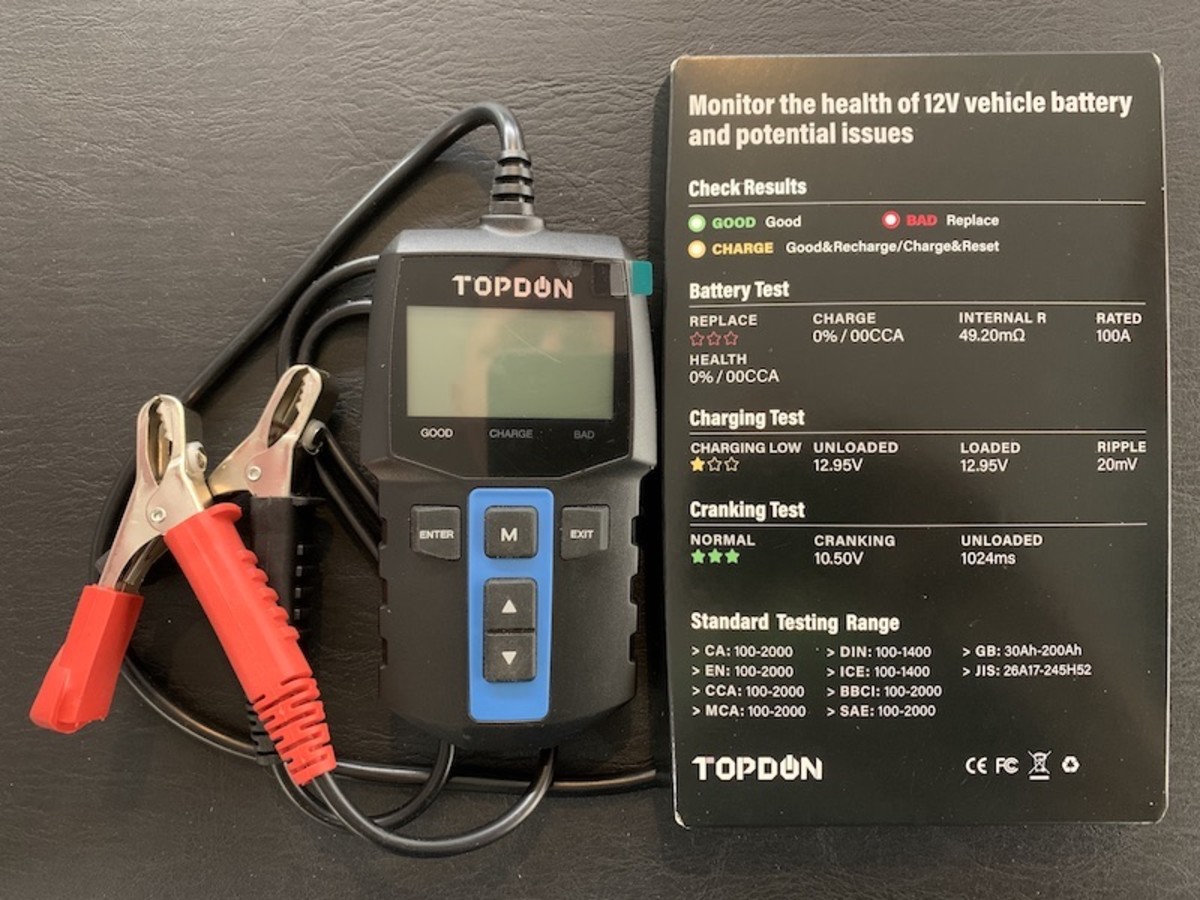 A Review of the TOPDON BT100 Battery and Alternator Tester AxleAddict
