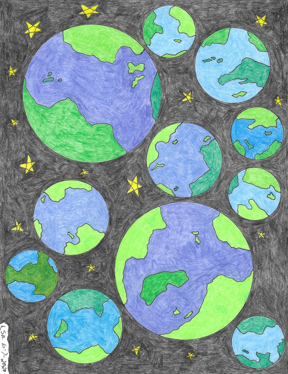 Earth Bubbles LetterPile