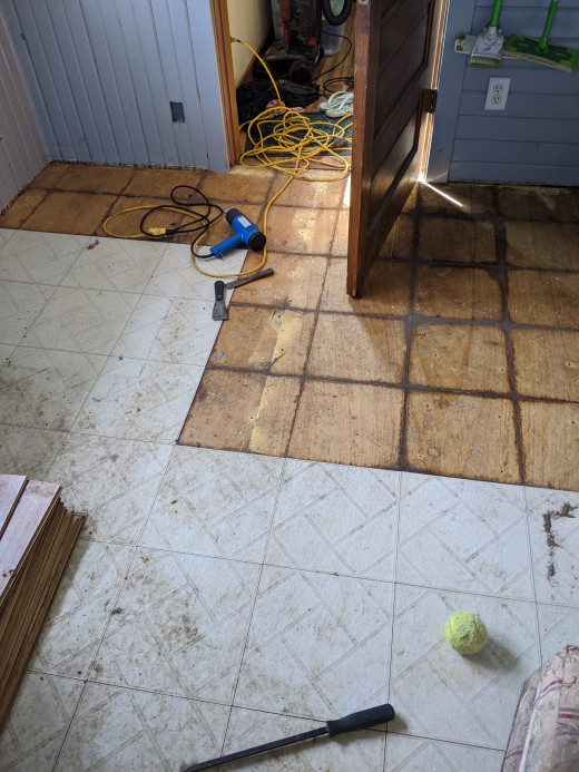 Floor Tile to Hardwood Laminate Flooring Conversion HubPages