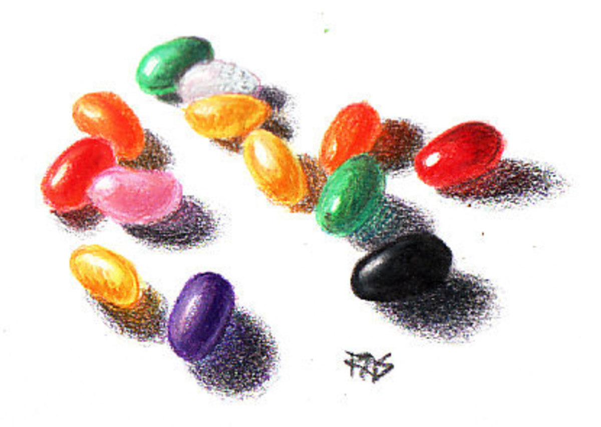 How to Draw Rocks With Colored Pencils