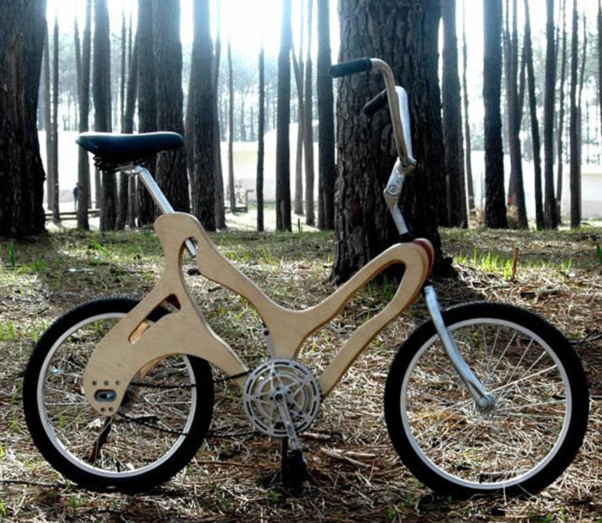 Wooden Bikes Bicycles made out of wood