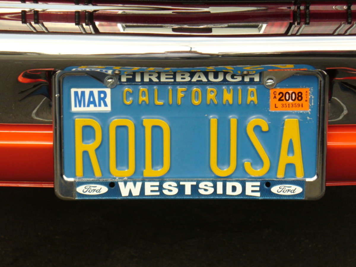 Hot Rods & Classic Car Vanity Plates