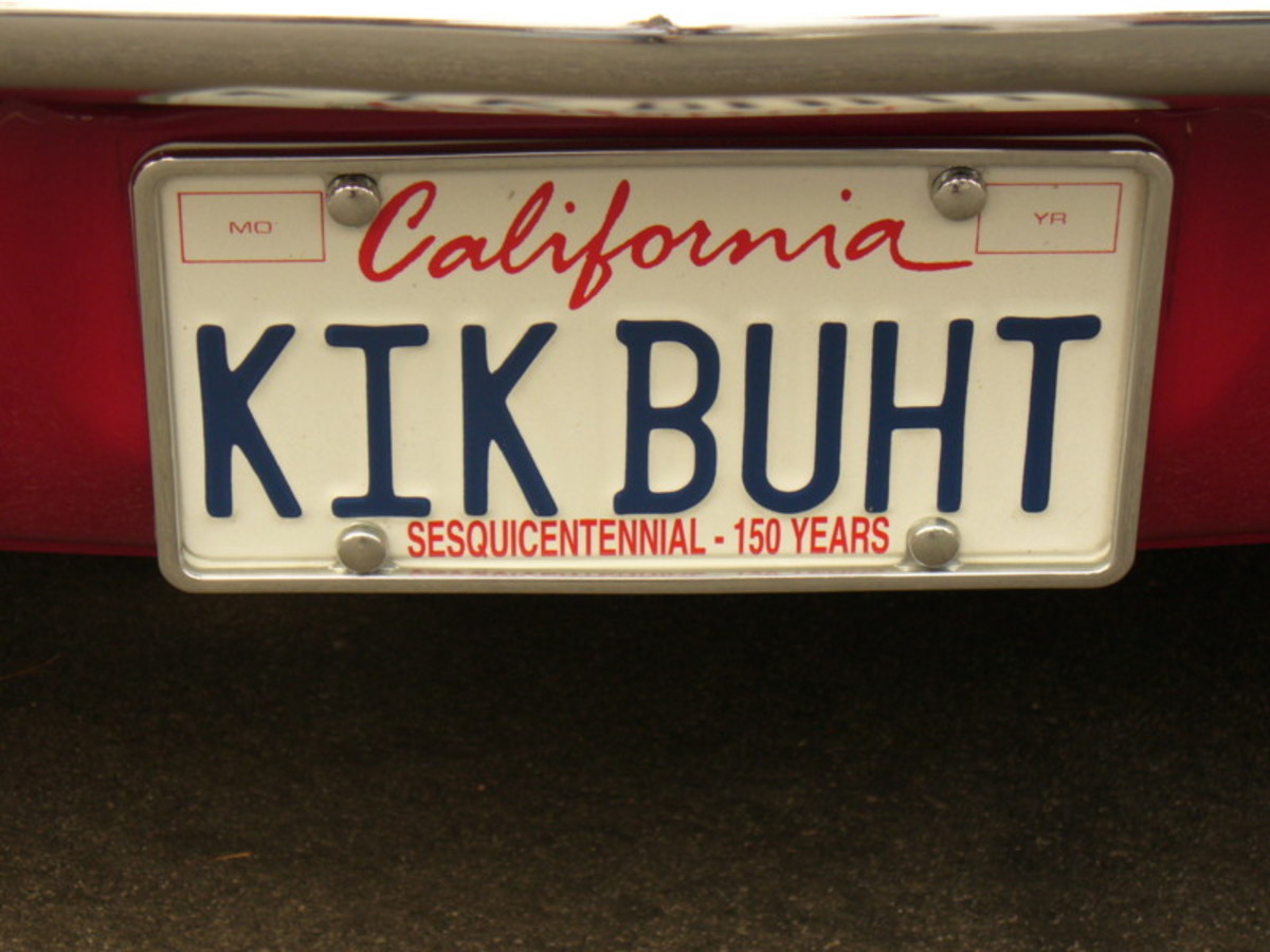 Hot Rods & Classic Car Vanity Plates