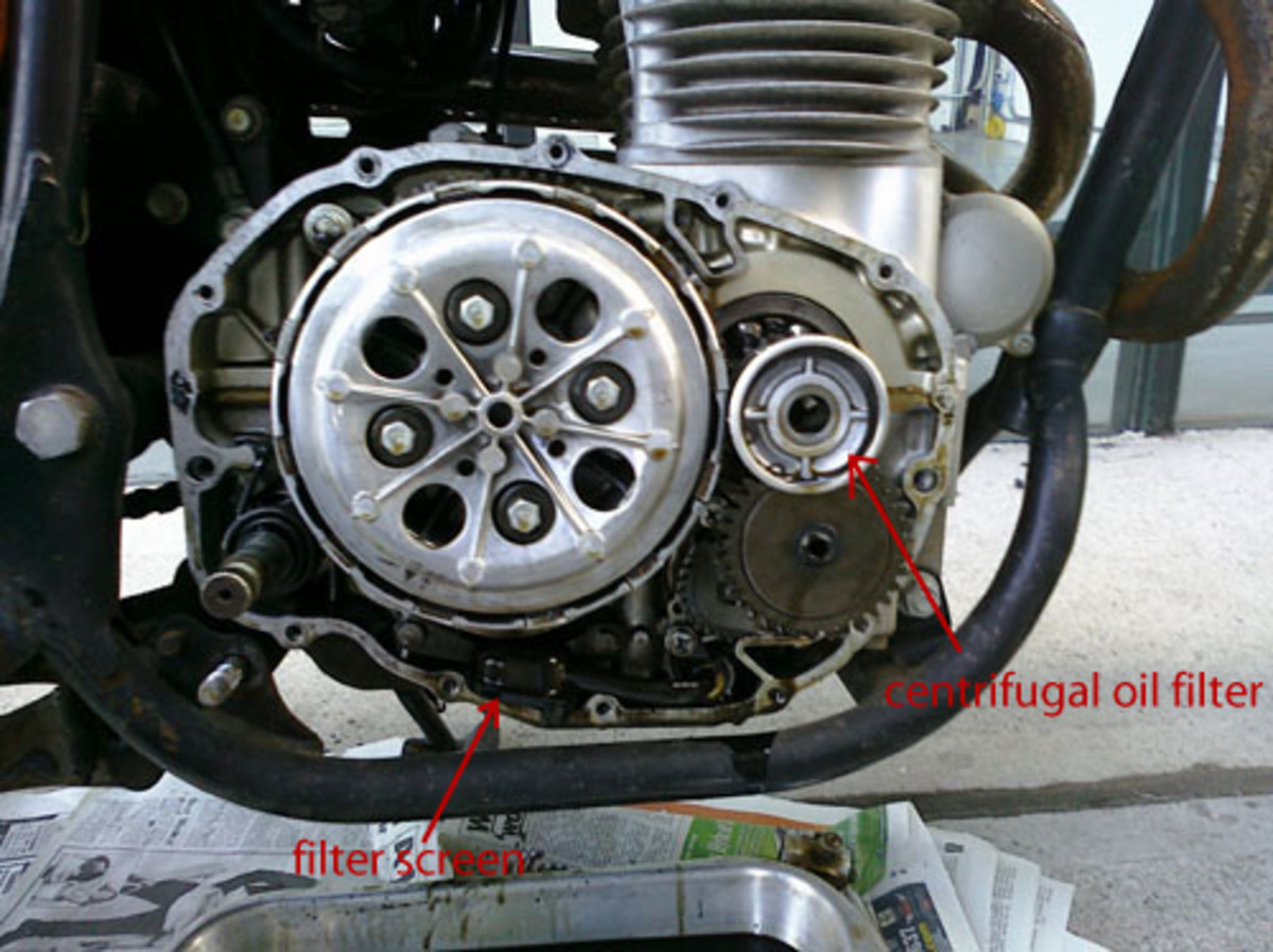 How to Change the Oil on a Honda CL360 AxleAddict