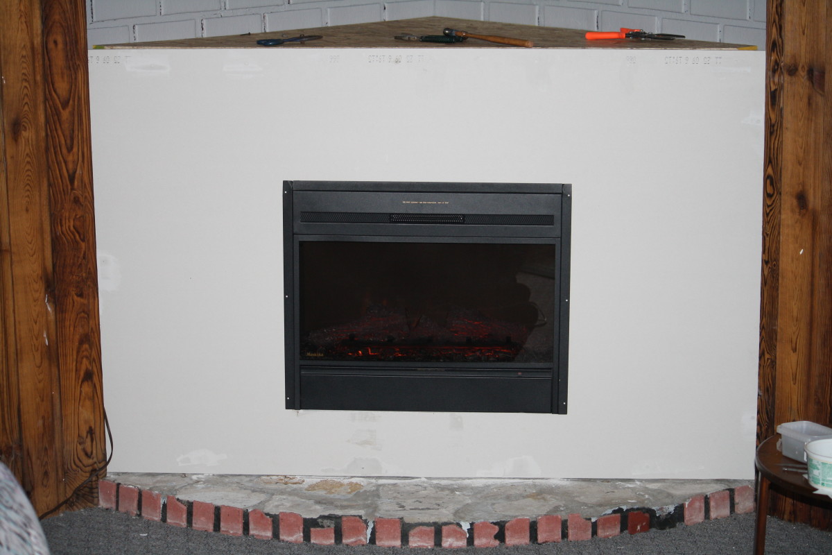 How to Build a Simple DoItYourself Corner Fireplace Dengarden