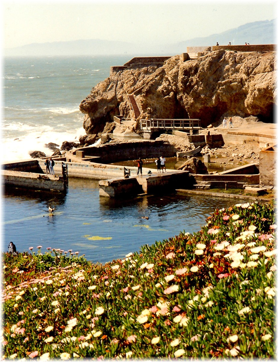 Photos of Ocean Beach Trail, Cliff House, and Sutro Baths Ruins Our