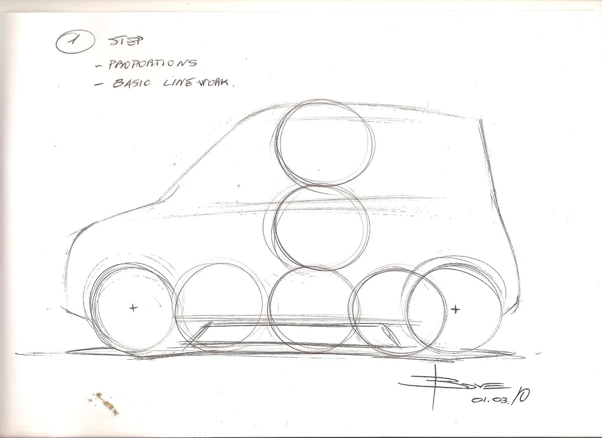 How to Draw a Simple Side View Car Sketch Basic Steps AxleAddict