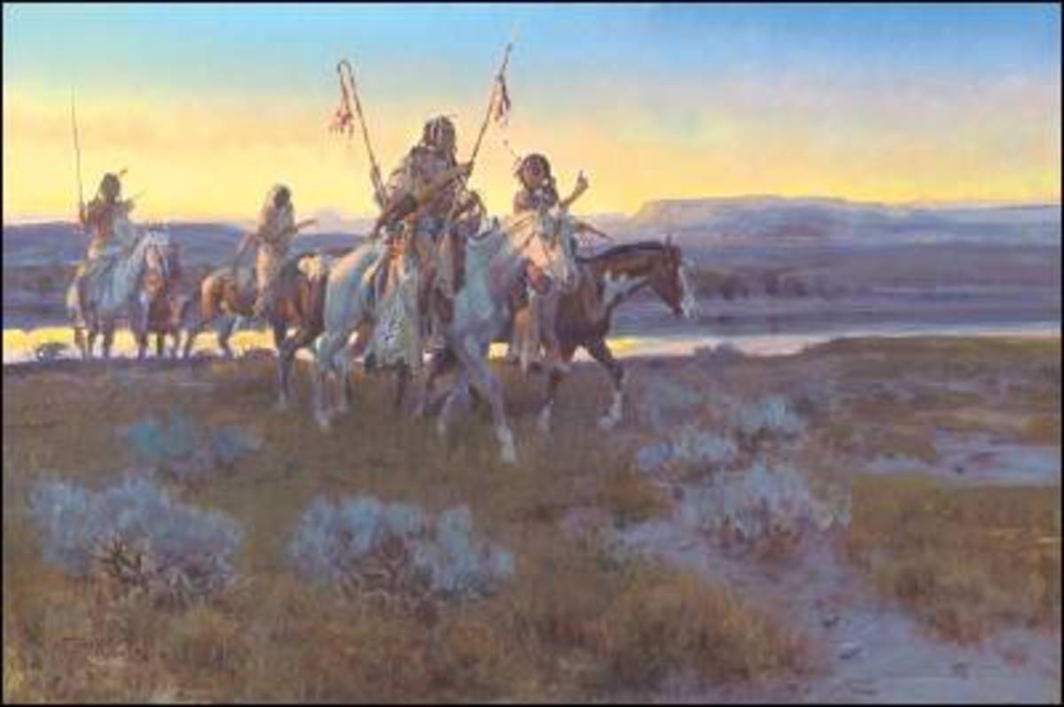 Famous American Western Artists Remington, Russell, Catlin, Bierstadt