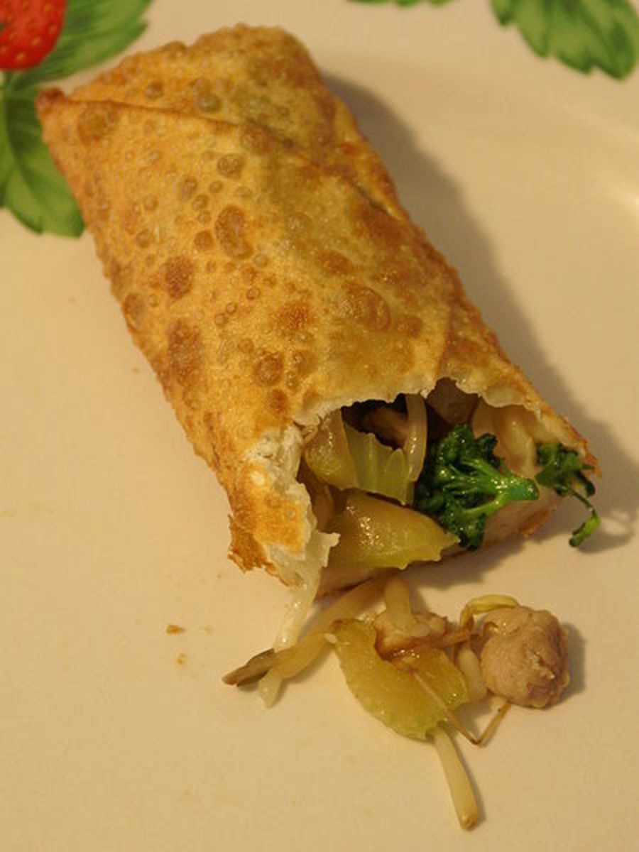Vegetarian Baked Egg Rolls Recipe