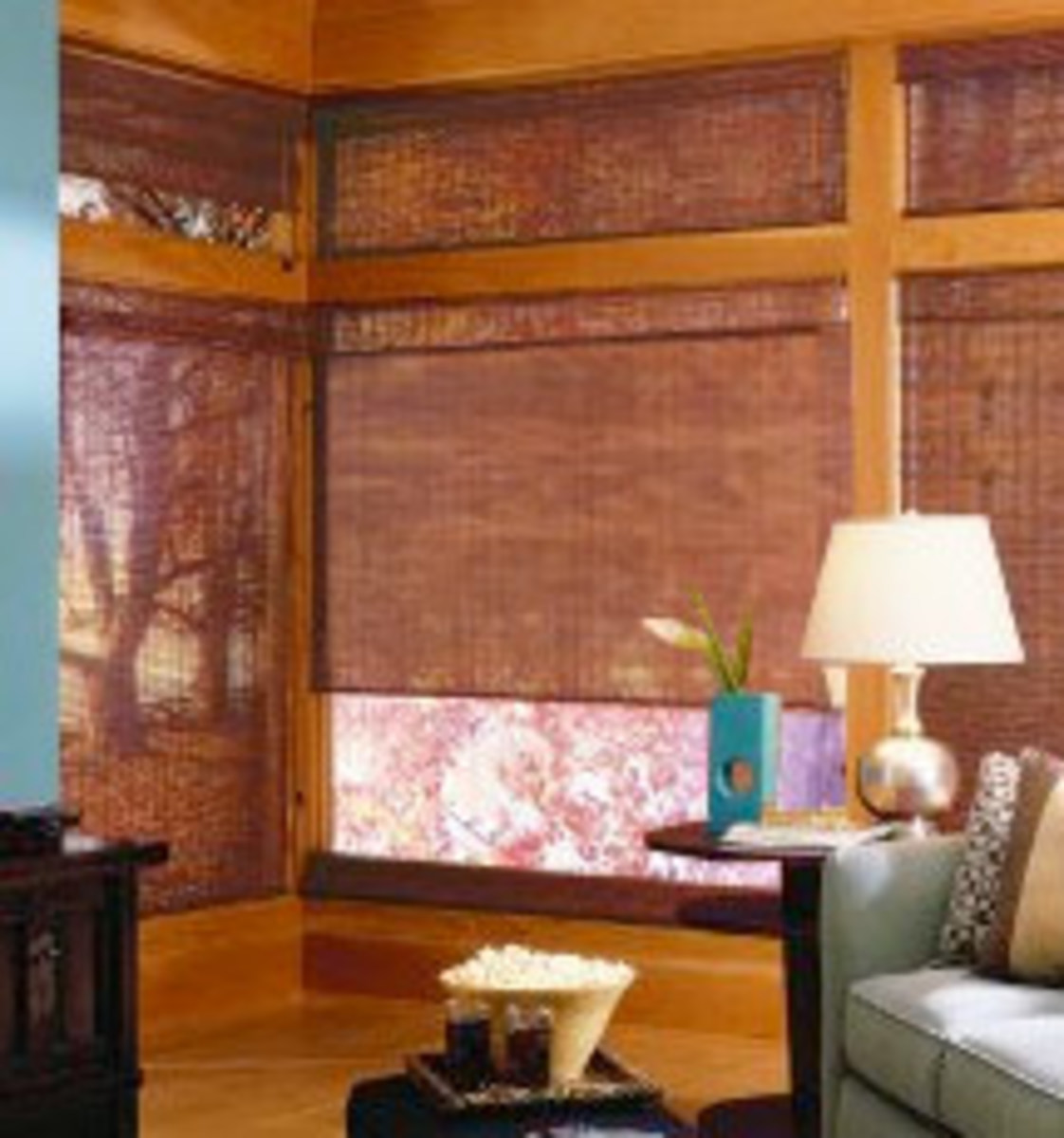 Bamboo Shades A Natural Setting
