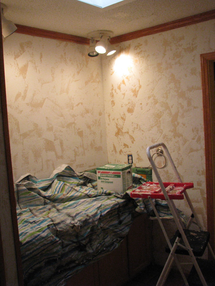 How to HandPlaster Walls to Cover Wallpaper and Damage Dengarden