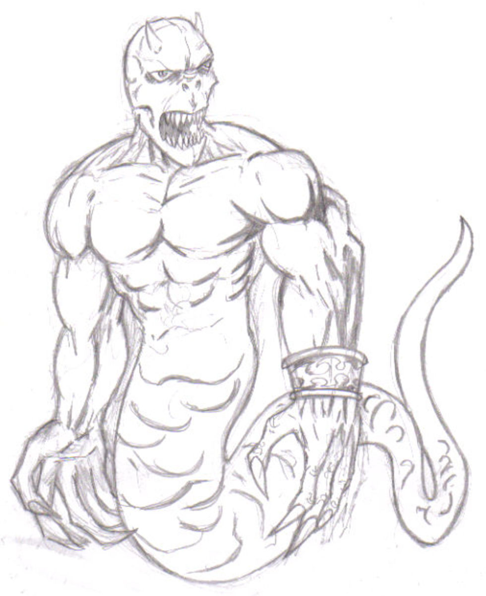 Drawing A Demon How To Draw Demons hubpages
