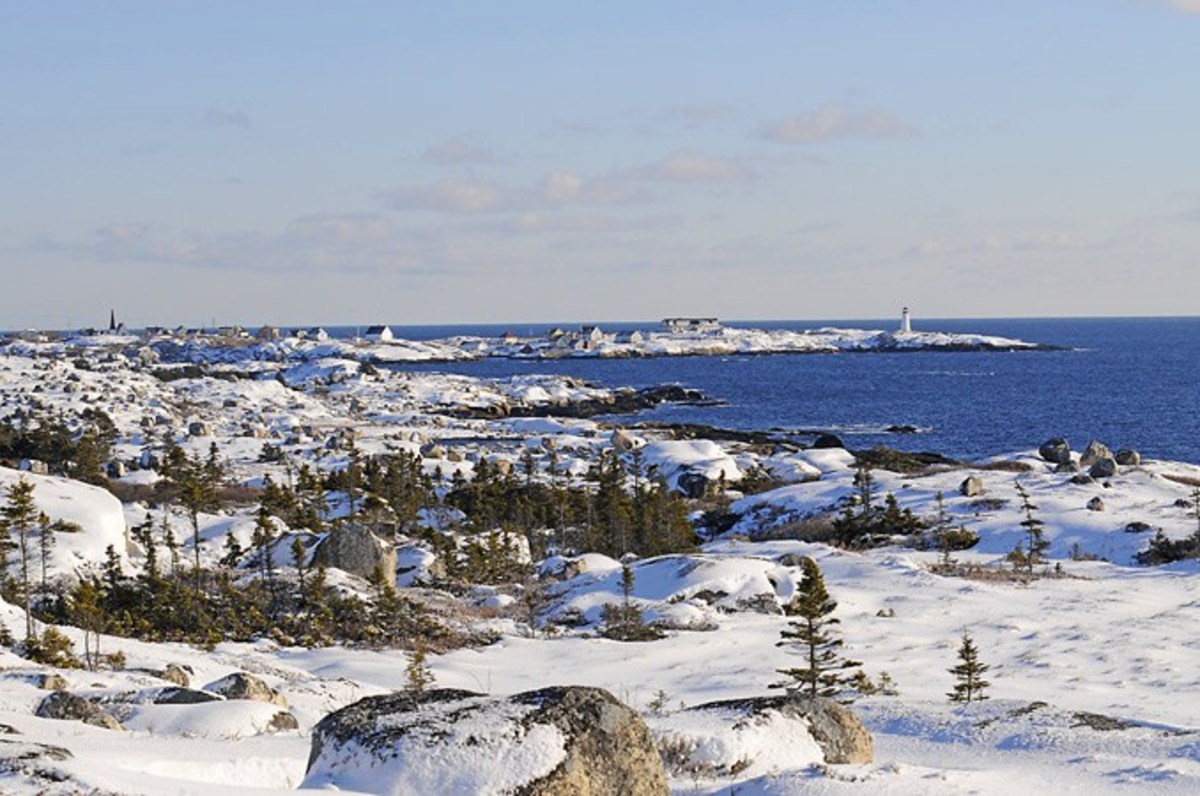 Peggy's Cove, Nova Scotia, Where Waves and Rocks Collide, Washed by