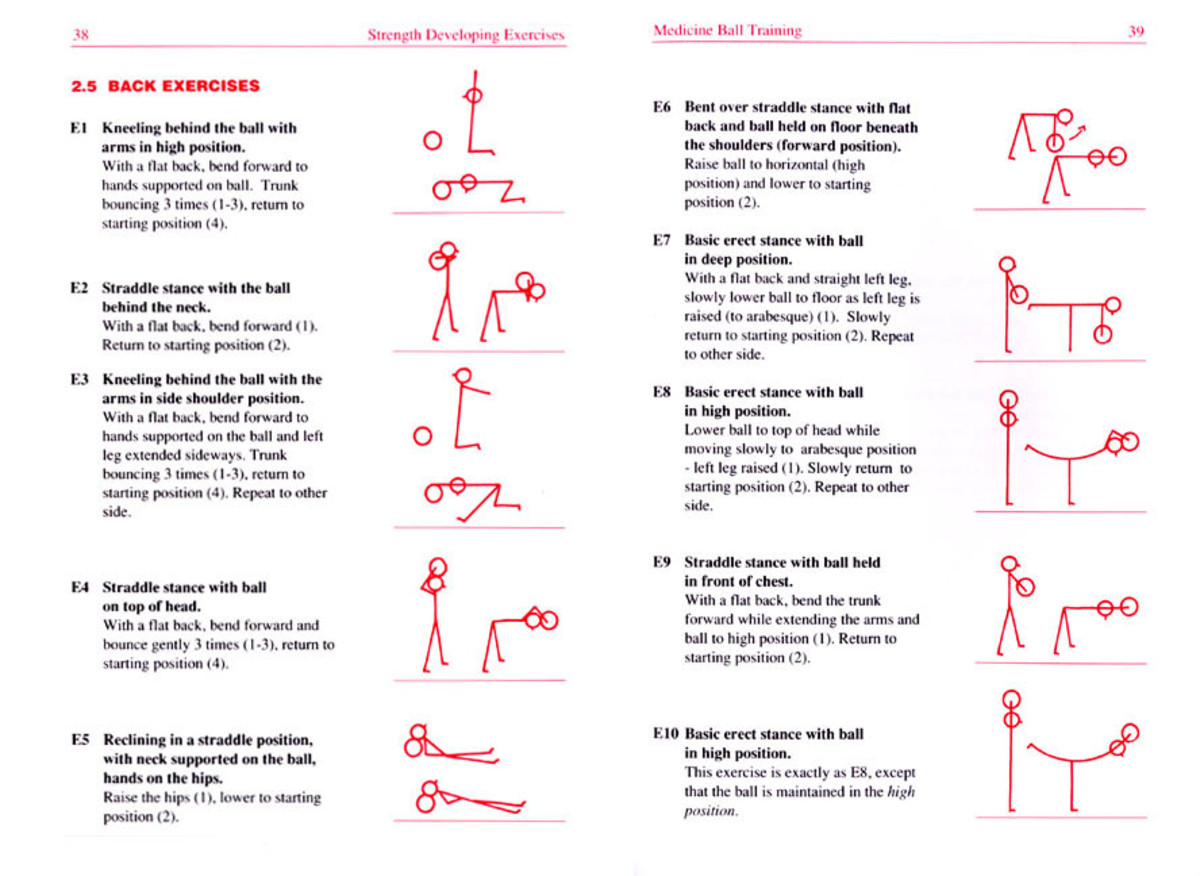Buy Medicine Ball Exercise Workout Posters Charts for Fitness for Your
