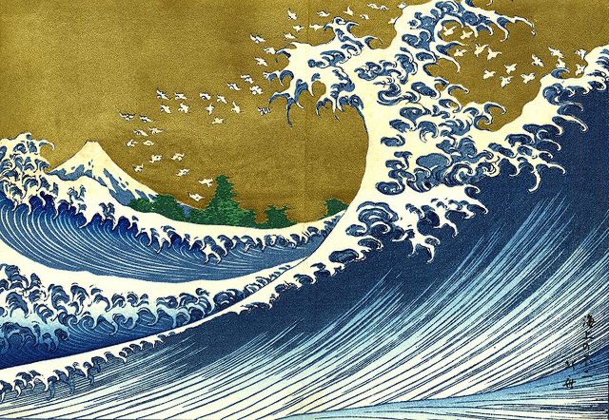 Japanese Wave Paintings