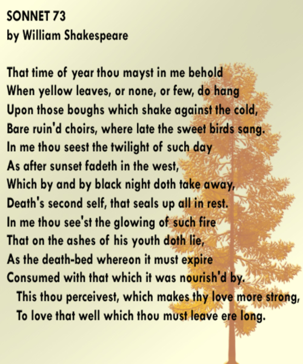 William Shakespeare's 73 Analysis by Stanza HubPages