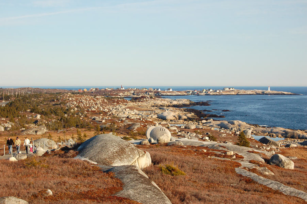 Peggy's Cove, Nova Scotia, Where Waves and Rocks Collide, Washed by